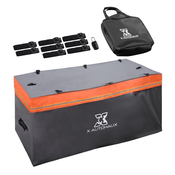 Unique Bargains 1 Set 20 Cubic Feet Car Tray Luggage Bag for Most Vehicles with Steel Trailer Basket