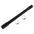 thumbnail image 1 of Unique Bargains 1 Set 22mm/0.87" ID 400mm/15.75" Length 0 Degree Black Car Silicone Hose with Clamps Coolant Hose Universal, 1 of 7