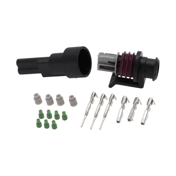 Unique Bargains 1 Set 3 Pin AC Pressure Switch Throttle Sensor Connector Plug for GM Male Female Adapter Terminal Housing Plug Connector No.15397275/15397149