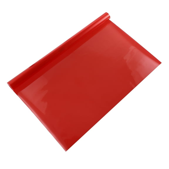 Unique Bargains 1 Set 40x120cm Car Headlight Taillight Fog Light Vinyl Tint Wrap Film with Scraper Utility Knife Red