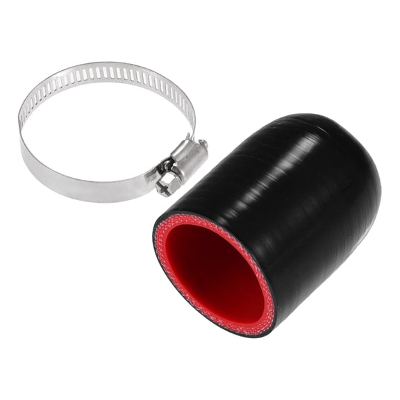 Unique Bargains 1 Set 42mm 1.65" ID Universal Silicone Hose Cap Intake Vacuum Hose End Plug for Car Silicone Black Red