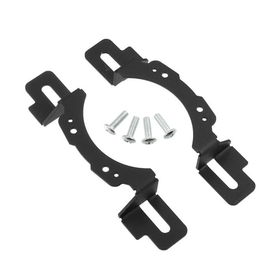 Unique Bargains 1 Set 4inch Metal Fog Light Mount Bracket Fit for Jeep Wrangler JK with Screws Black