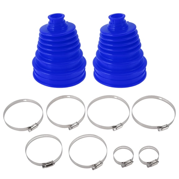 Unique Bargains 1 Set 5.12" Height CV Boots Joint Rubber Height Flexible Constant Velocity Joint Pagoda Shape Blue Universal