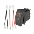 thumbnail image 1 of Unique Bargains 1 Set 5 Pin Car Interior UTV Rear Lights Rocker Switch 20A/12V 10A/24V SPST on Off Universal Orange, 1 of 6