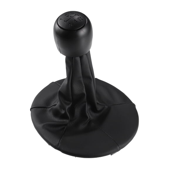 Unique Bargains 1 Set 5 Speed Manual Gear Shift Knob Stick Shifter with Boot Cover for Fiat Panda 2003-2012 Black