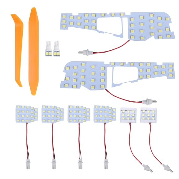 Unique Bargains 1 Set 5050SMD 6000K Car LED Interior Dome Lights for Toyota Alphard Vellfire 30 Series White Light