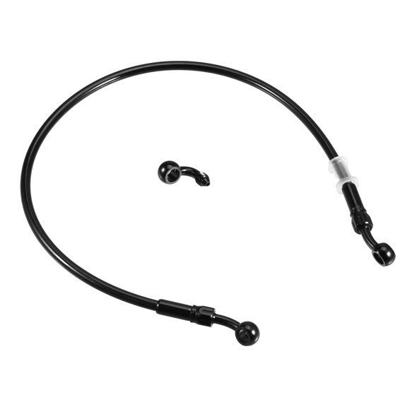 Unique Bargains 1 Set 60cm Length Brake Hose Motorcycle Hydraulic Brake Line Oil Hose Pipe Fitting with Banjo