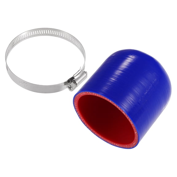 Unique Bargains 1 Set 70mm 2.76" ID Universal Silicone Hose Cap Intake Vacuum Hose End Plug for Car Silicone Blue Red