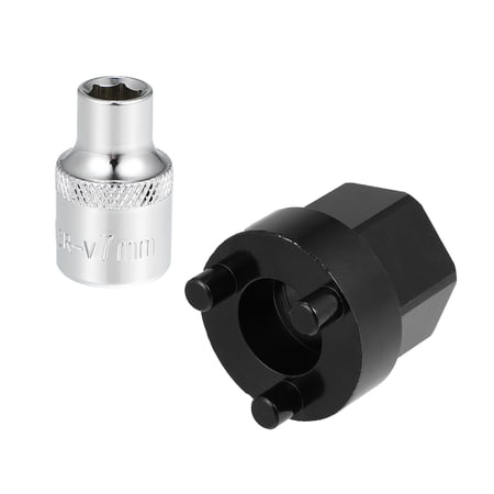 Unique Bargains 1 Set A/C Compressor Clutch HUB Remover Tool 7mm Socket Fit for Car