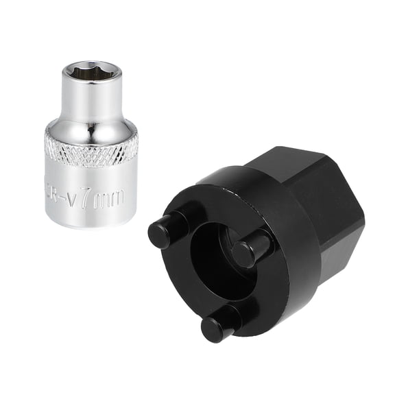 Unique Bargains 1 Set A/C Compressor Clutch HUB Remover Tool 7mm Socket Fit for Car