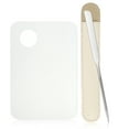thumbnail image 1 of Unique Bargains 1 Set Acrylic Cosmetic Makeup Palette foundations Blending Tool Cosmetic Makeup Palette for Mixing, 1 of 6