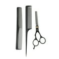 thumbnail image 1 of Unique Bargains 1 Set Adjustable Tooth Style Hair Cutting Scissors for Hair Styling Silver Tone Black, 1 of 7