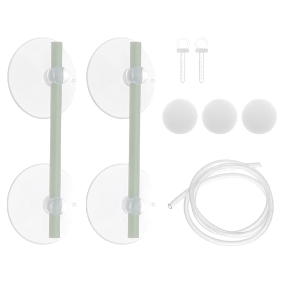 Unique Bargains 1 Set Aquarium Floating Plant Corral Floating Plant Fence for Aquarium with Suction Cups
