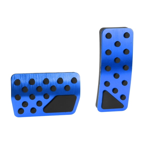 Unique Bargains 1 Set Automatic Foot Pedal Pads Foot Accelerator Pedal Covers for Jeep Wrangler 2018-2024 Aluminum Alloy Blue