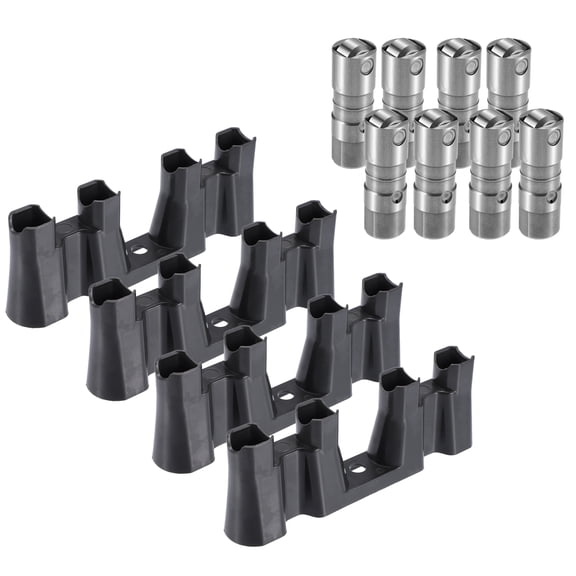 Unique Bargains 1 Set Automotive Hydraulic Roller Lifters and Guide Trays for Chevy for GM