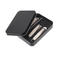thumbnail image 1 of Unique Bargains 1 Set Beautiful Box Slant Nail Clipper Kit Toenail Clippers Gradient Clippers Silver Tone, 1 of 6