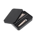thumbnail image 1 of Unique Bargains 1 Set Beautiful Box Slant Nail Clipper Kit Toenail Clippers Gradient Silver Tone, 1 of 6