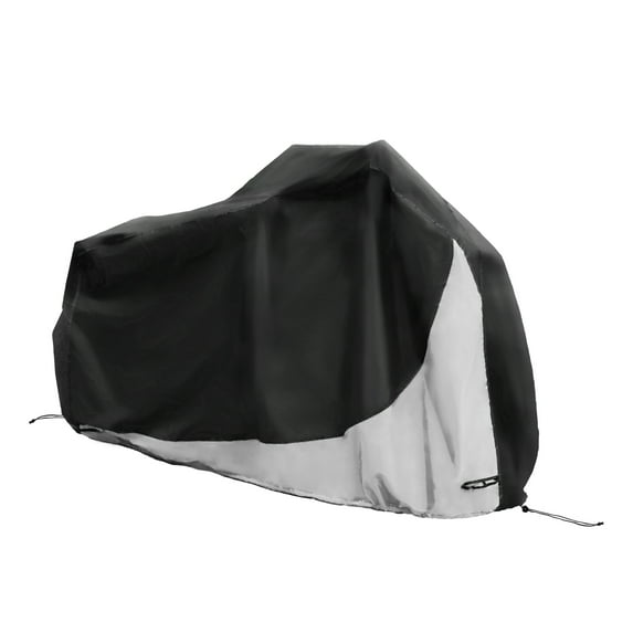 Unique Bargains 1 Set Bike Cover Outdoor Waterproof Bicycle Cover Sun Dust Bike Covers for 2 Bike Silver Tone