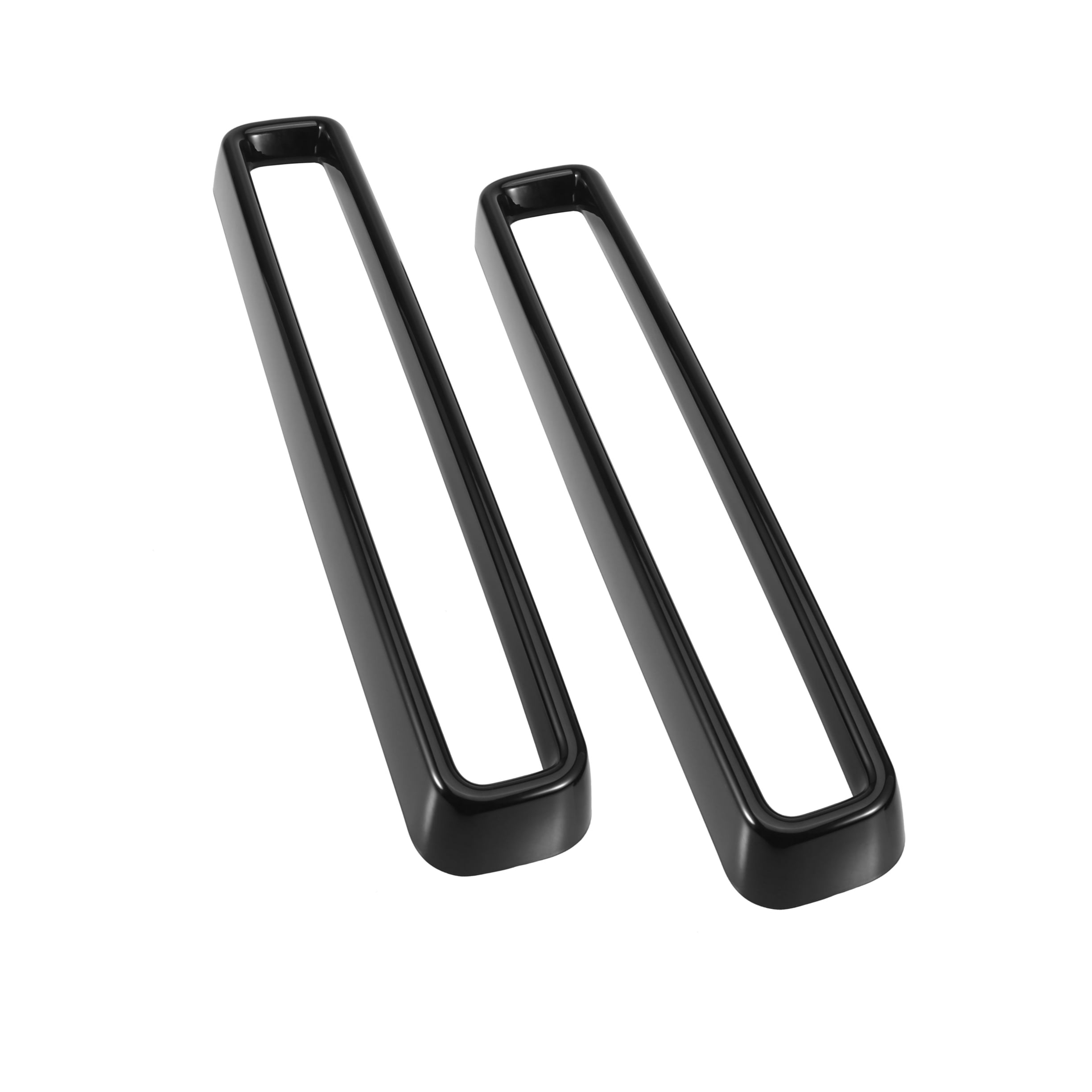 Unique Bargains 1 Set Black Front Grill Insets Trim Cover for Dodge Challenger 2015-2020