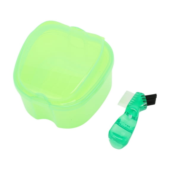 Unique Bargains 1 Set Braces Box Lightweight Braces Storage Box Clear Green