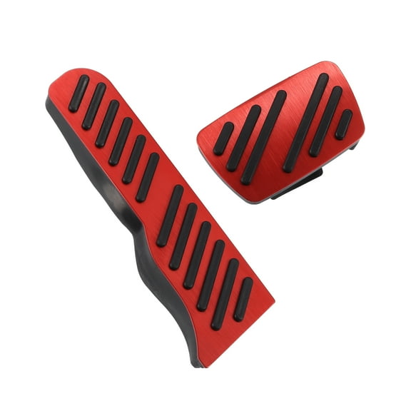 Unique Bargains 1 Set Brake and Accelerator Pedal Covers Replacement for Chevrolet Camaro 2016-2022 Black Red