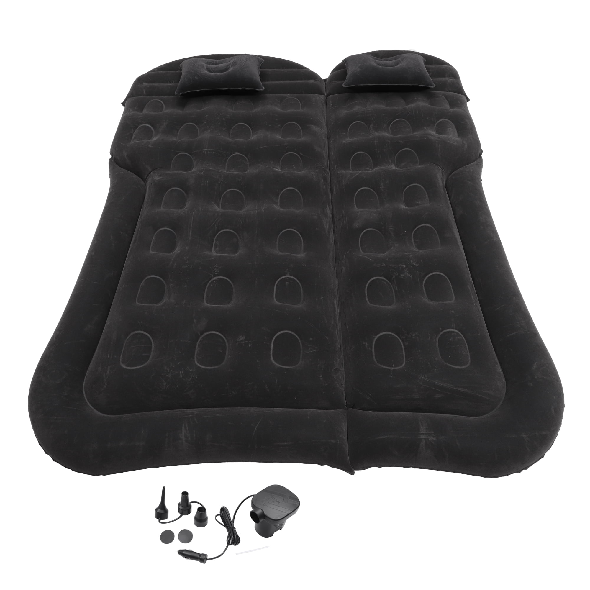 Unique Bargains 1 Set Car Air Mattress Camping Mattress Comfortable Backseat Bed Mat Air Bed for Napping Deep Gray