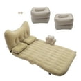 thumbnail image 1 of Unique Bargains 1 Set Car Air Mattress Sleeping Mat 72.83"x32.68"x5.91" Back Seat Bed with Pillows for Car SUV Beige, 1 of 6