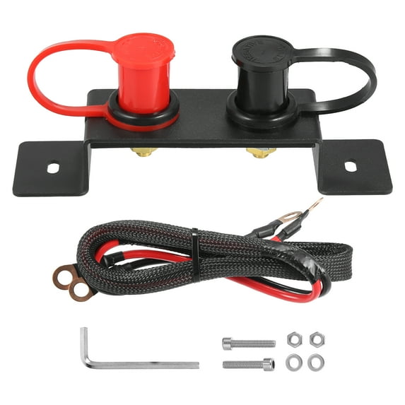 Unique Bargains 1 Set Car Battery Jump Post Starter Remote Battery Terminal Relocation Kit for UTV ATV Trucks