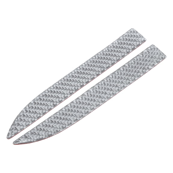 Unique Bargains 1 Set Car Door Edge Anti-Collision Strip Adjustable Rearview Mirror Door Bumper Protection Silver Tone Carbon Fiber