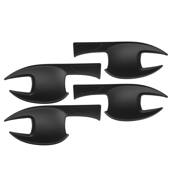 Unique Bargains 1 Set Car Exterior Door Handle Cup Bowl Cover Guard Protector for Isuzu D-Max DMax 2020 2021 Matte Black