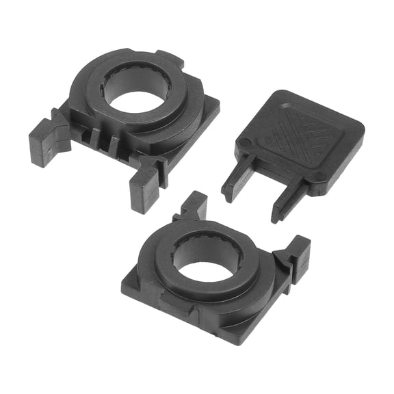 Unique Bargains 1 Set Car H7 LED Headlight Adapter Bases W/ Key Replacement for Ford Fiesta 2009-1014