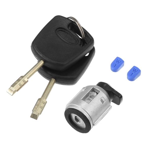 Unique Bargains Unique Bargains 1 Set Car Ignition Lock Switch with Keys for Ford Transit Connect XL XLT 2.0L L4 - Gas 2010 Black