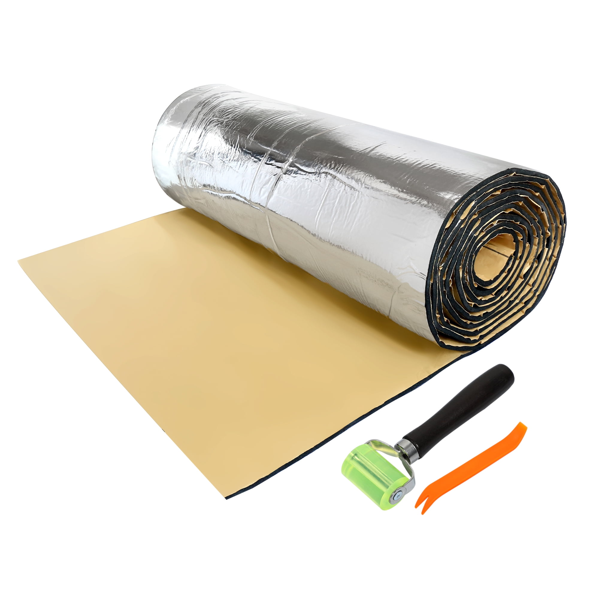 Unique Bargains 1 Set Car Sound Insulation Mat 10mm Door Hood Engine