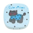 thumbnail image 1 of Unique Bargains 1 Set Contact Lens Case Cartoon Cat Lens Storage Case Blue, 1 of 5
