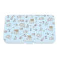 thumbnail image 1 of Unique Bargains 1 Set Contact Lens Case Cat Rectangular Lens Storage Case Blue, 1 of 5