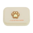 thumbnail image 1 of Unique Bargains 1 Set Contact Lens Case Cat's Paw Lens Storage Case Beige, 1 of 5