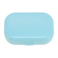 thumbnail image 1 of Unique Bargains 1 Set Contact Lens Case Compact Rectangular Lens Storage Case Blue, 1 of 5