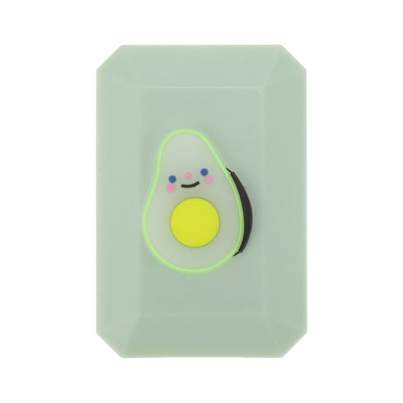 Unique Bargains 1 Set Contact Lens Case Contact Lens Container Contact Lens Carrier Avocado Pattern 1.57"x2.36"x0.98" Light Green
