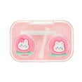 thumbnail image 1 of Unique Bargains 1 Set Contact Lens Case Contact Lens Container Contact Lens Carrier Bunny Pattern 2.6"x1.65"x1.1" Pink, 1 of 5