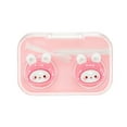 thumbnail image 1 of Unique Bargains 1 Set Contact Lens Case Contact Lens Container Contact Lens Carrier Bunny Pattern 2.68"x1.77"x1.1" Pink, 1 of 5