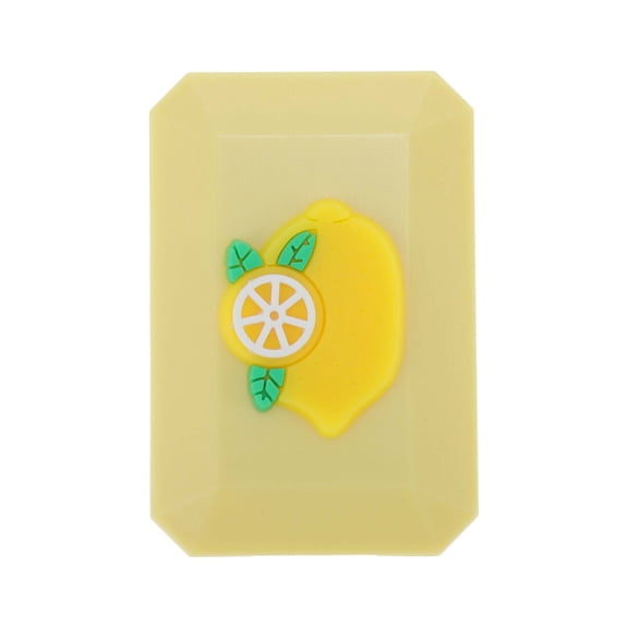 Unique Bargains 1 Set Contact Lens Case Contact Lens Container Contact Lens Carrier Orange Pattern 1.57"x2.36"x0.98" Yellow