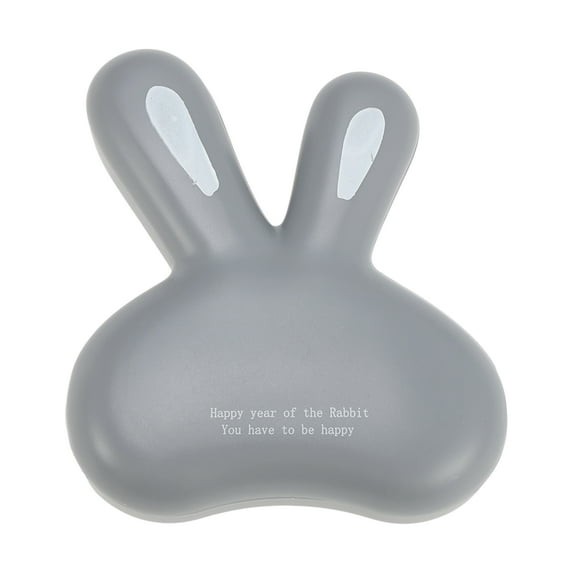 Unique Bargains 1 Set Contact Lens Case Cute Rabbit Lens Storage Case Gray