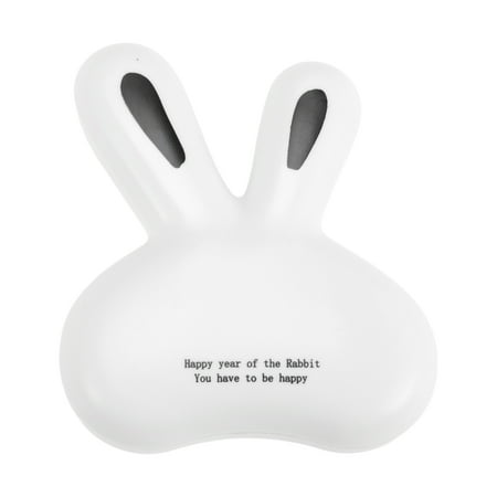 Unique Bargains 1 Set Contact Lens Case Cute Rabbit Lens Storage Case White