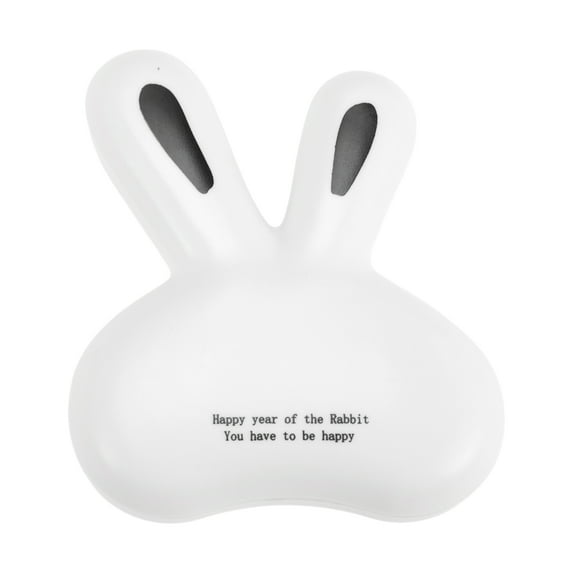 Unique Bargains 1 Set Contact Lens Case Cute Rabbit Lens Storage Case White