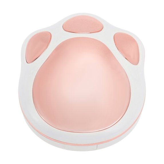 Unique Bargains 1 Set Contact Lens Case Electroplated Cat's Paw Lens Storage Case Rose Gold Tone
