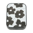 thumbnail image 1 of Unique Bargains 1 Set Contact Lens Case Flowers Rectangular Lens Storage Case White, 1 of 5