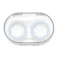 thumbnail image 1 of Unique Bargains 1 Set Contact Lens Case Integrated Oval Lens Storage Case Purple, 1 of 5