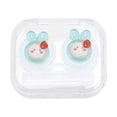 thumbnail image 1 of Unique Bargains 1 Set Contact Lens Case Integrated Rabbit Lens Storage Case Blue, 1 of 5