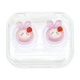 thumbnail image 1 of Unique Bargains 1 Set Contact Lens Case Integrated Rabbit Lens Storage Case Purple, 1 of 5