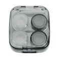 thumbnail image 1 of Unique Bargains 1 Set Contact Lens Case Rectangular Clear Lens Storage Case Gray, 1 of 5